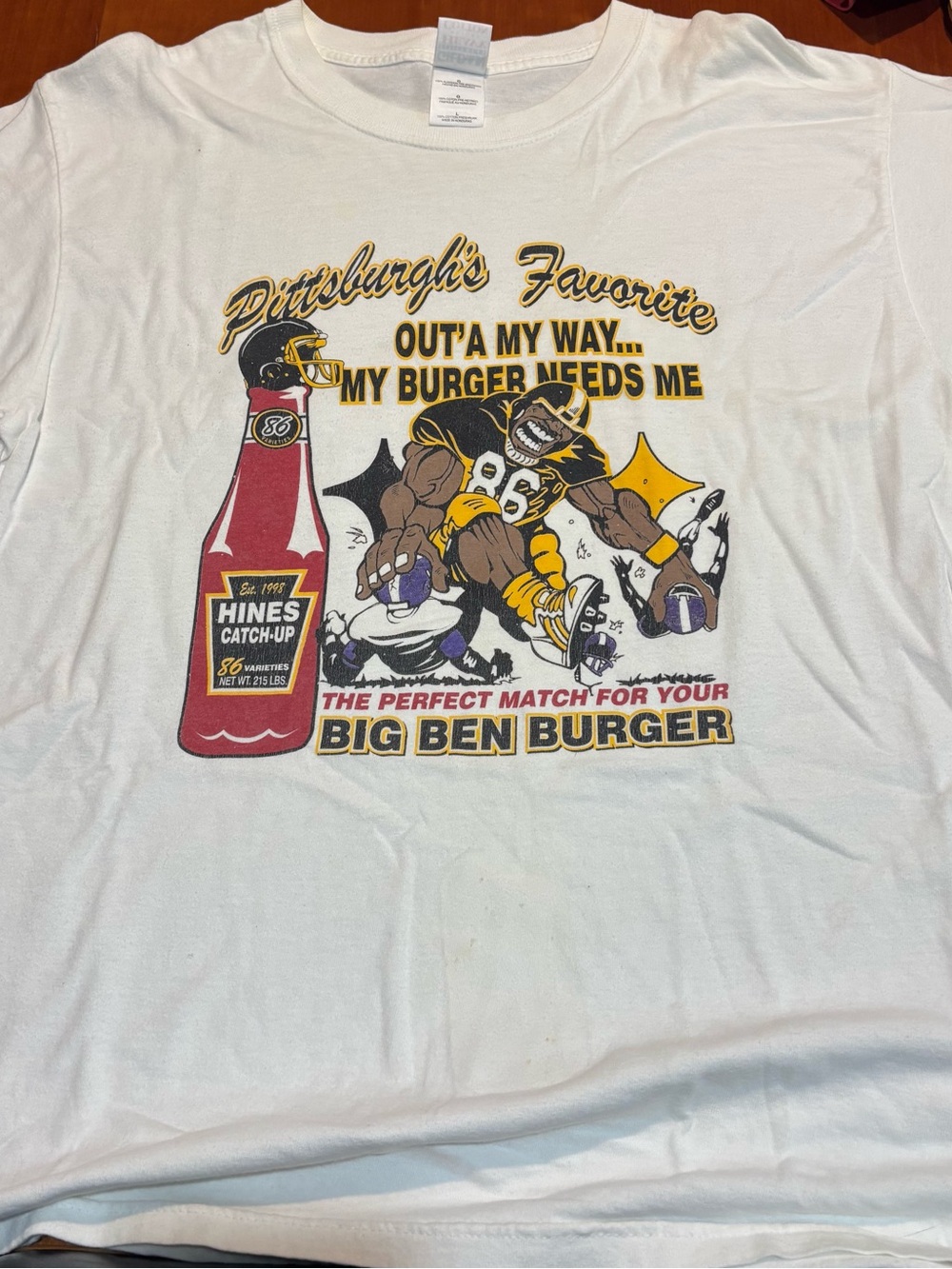 Hines Ward Pittsburgh Steelers Shirt Large Pittsburgh’s Favorite Hines Catch Up